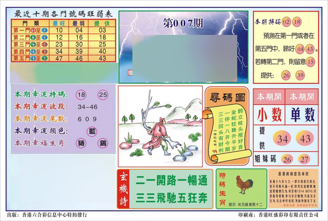 007期香港逢赌必羸(新图)[图]