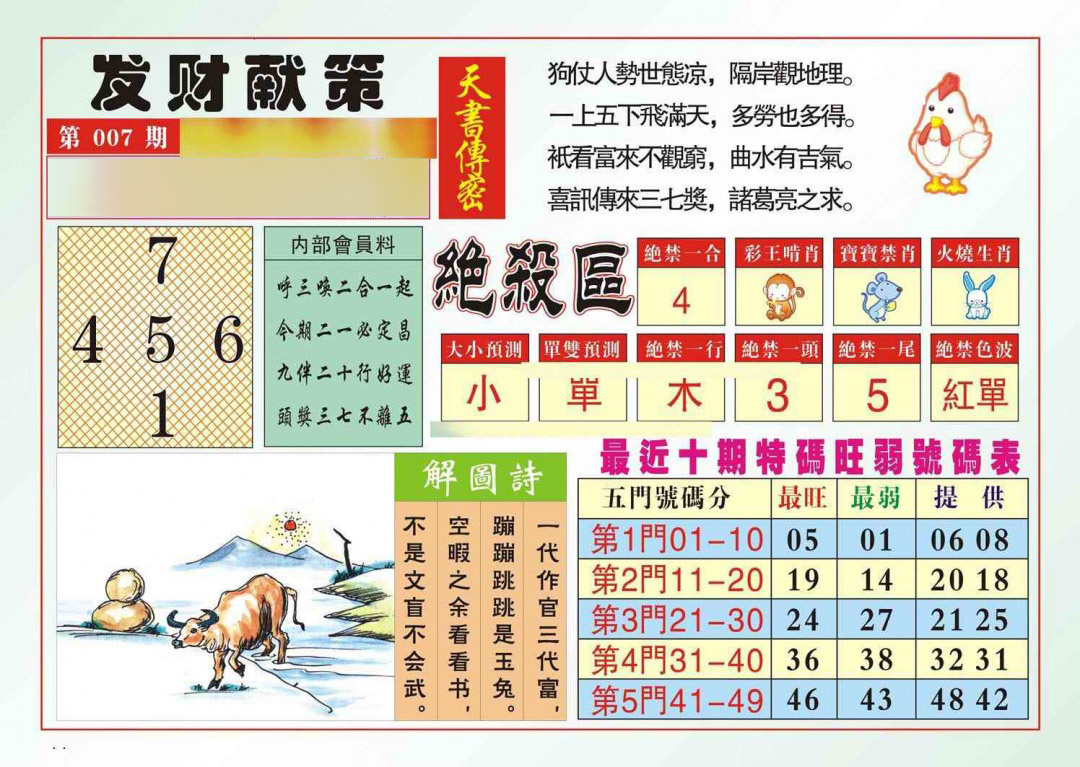 007期发财献策[图]