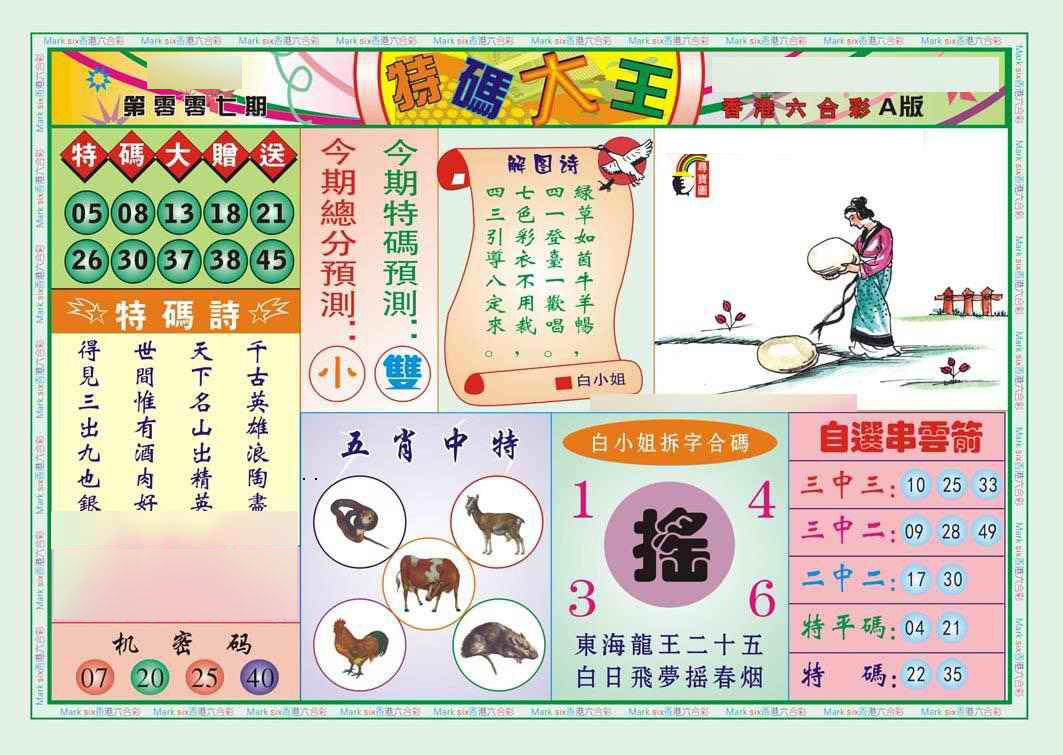 007期特码大王A（新图）[图]