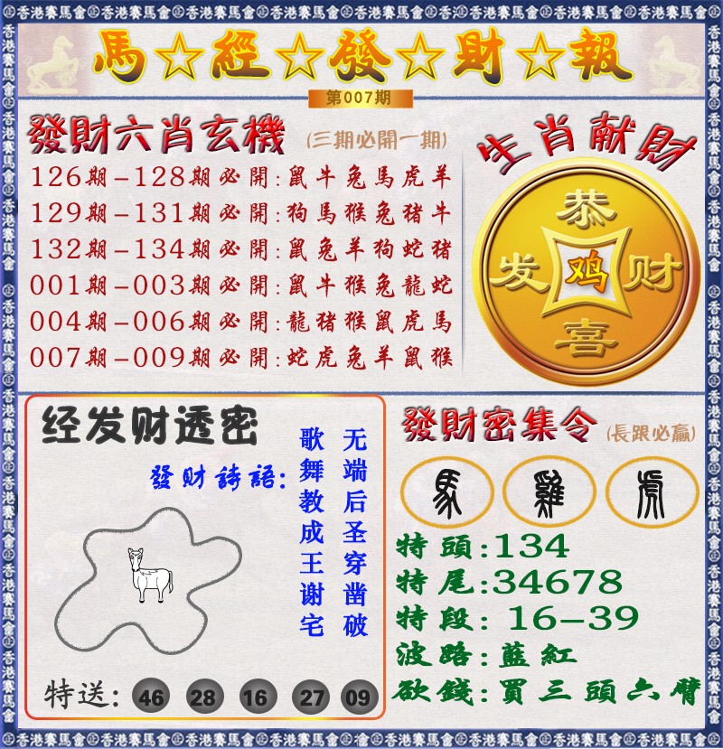 007期马经发财报（荐）[图]